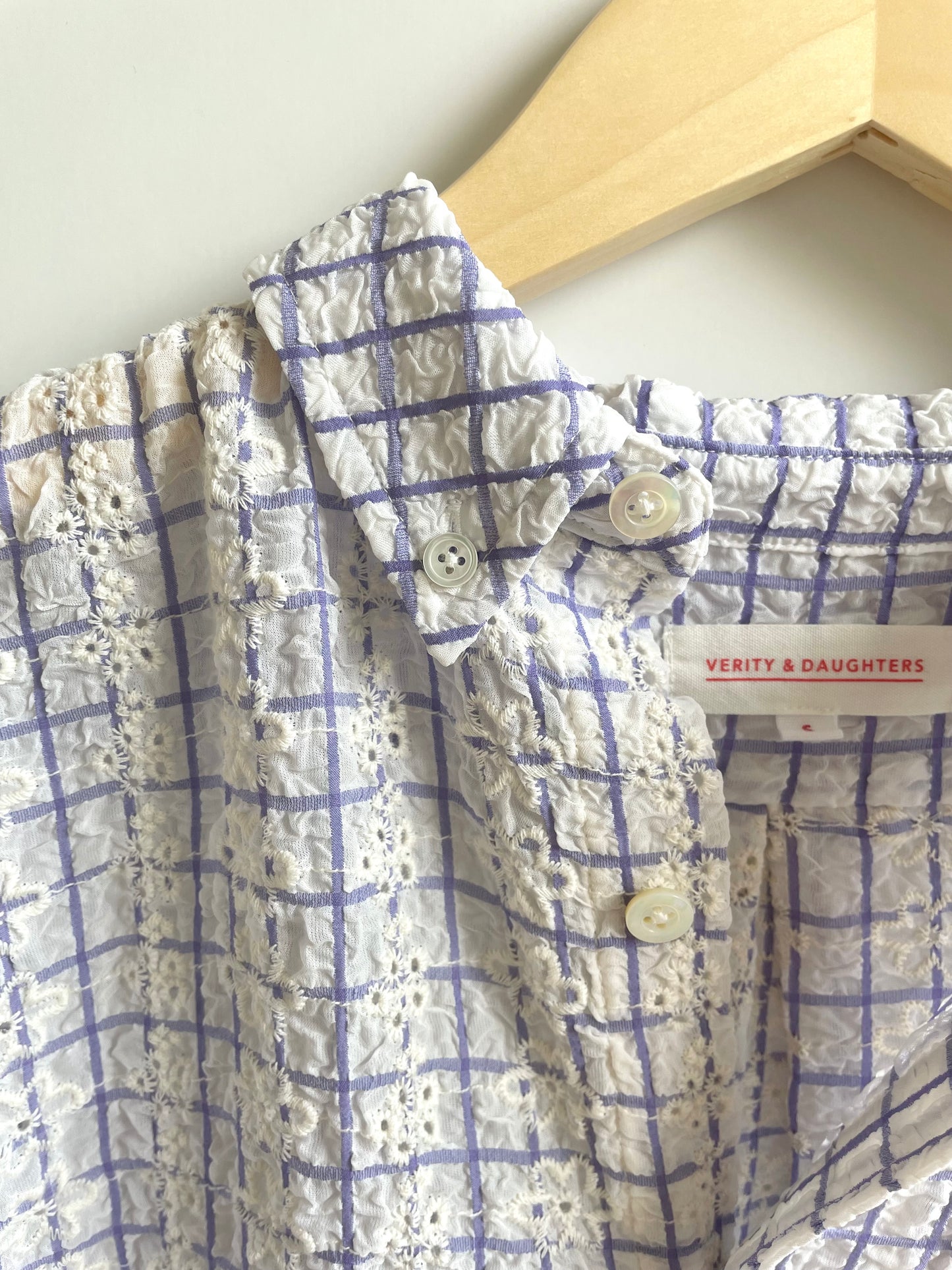RENÉE CHECK SHIRT Jacaranda