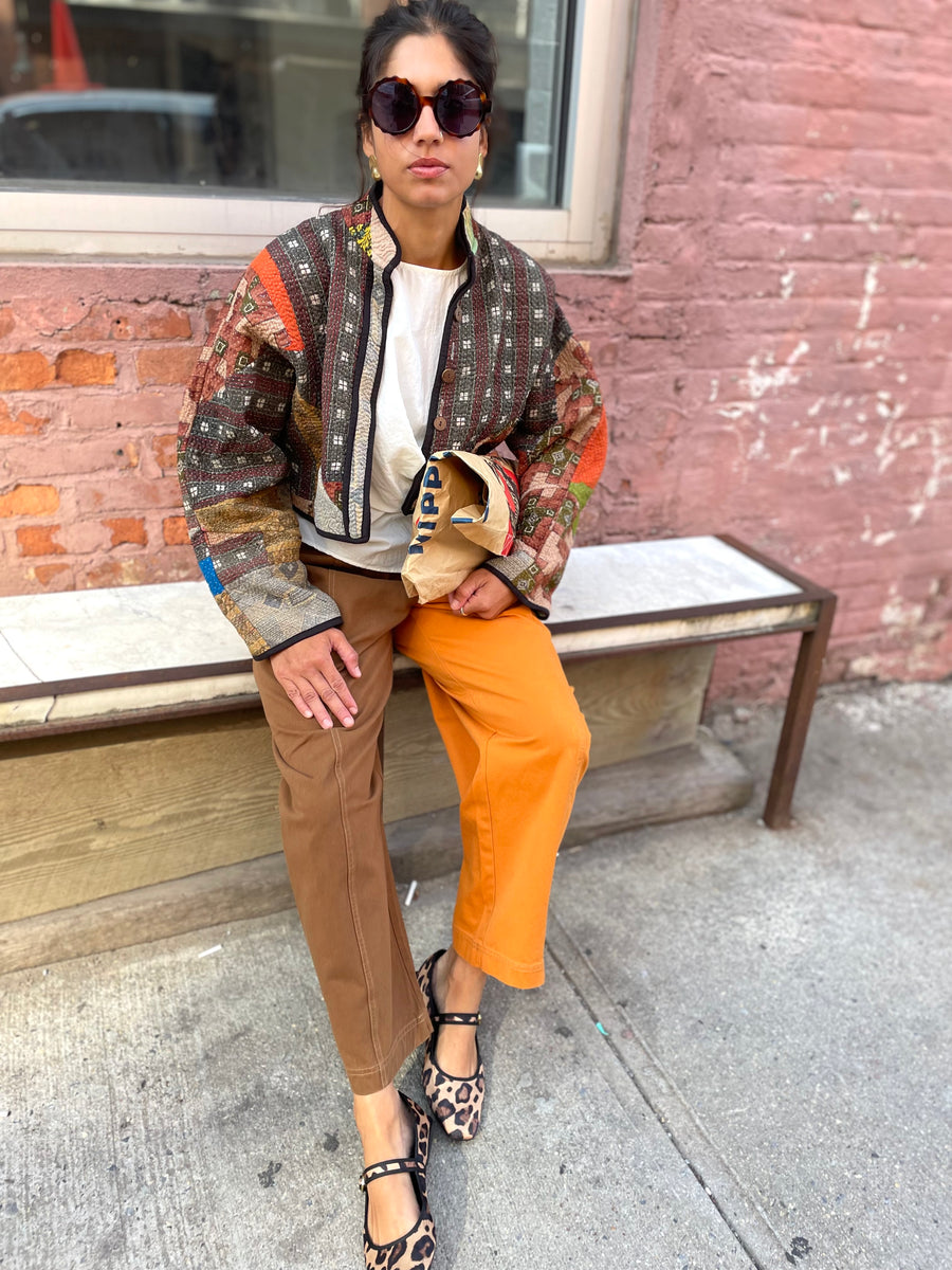 JANUS COLORBLOCK PANTS FOR WOMEN IN PUMPKIN SPICE | Verity