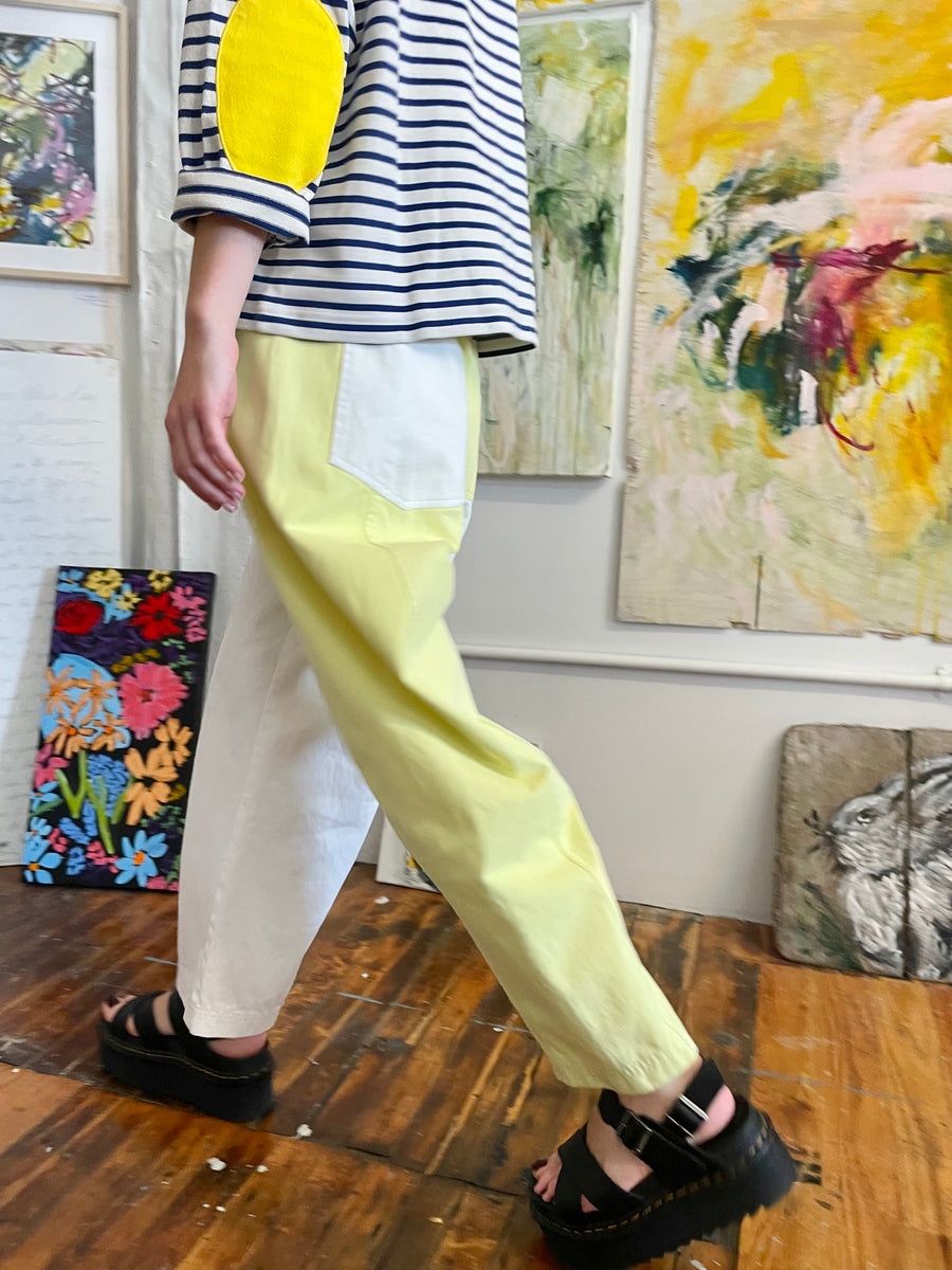 JANUS COLORBLOCK PANTS FOR WOMEN IN LEMON ICE | Verity & Daughters