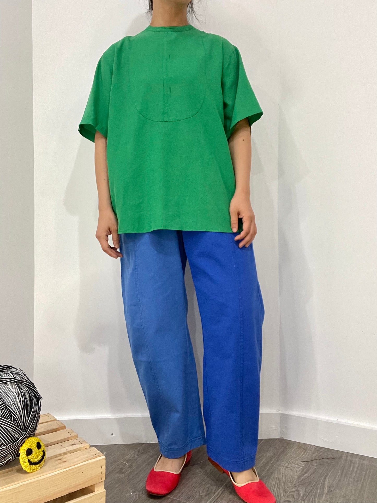 GEMMA TIE TOP emerald