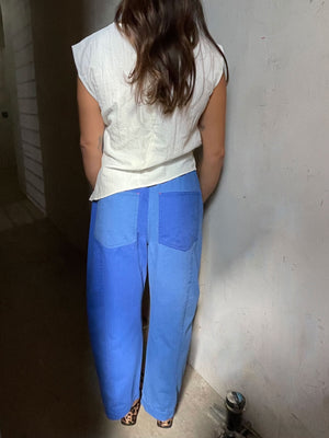 JANUS II PANT FOR WOMEN IN COLORBLOCK BLUE | Verity & Daughters