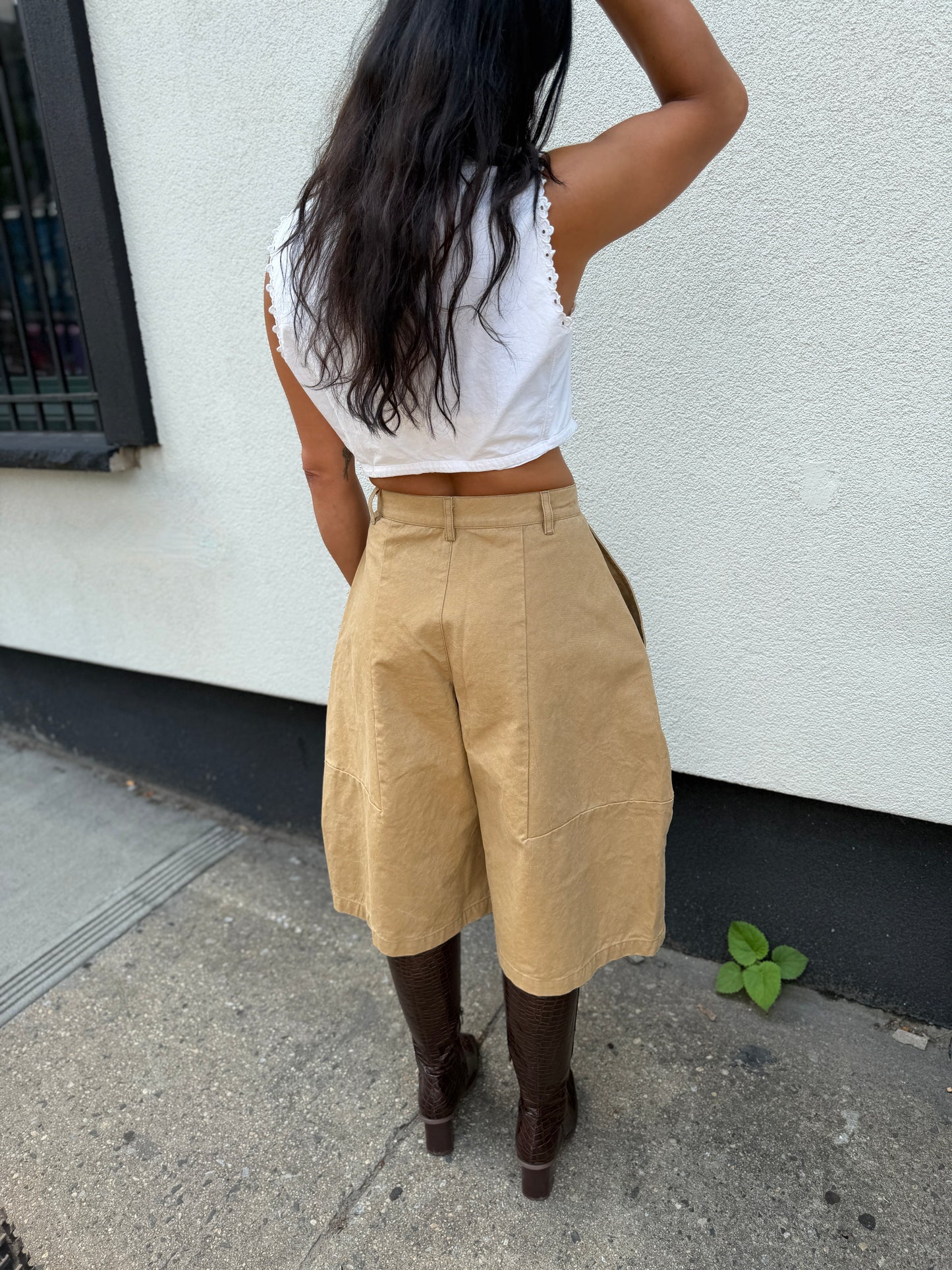 DAUPHINE UTILITY SHORTS khaki