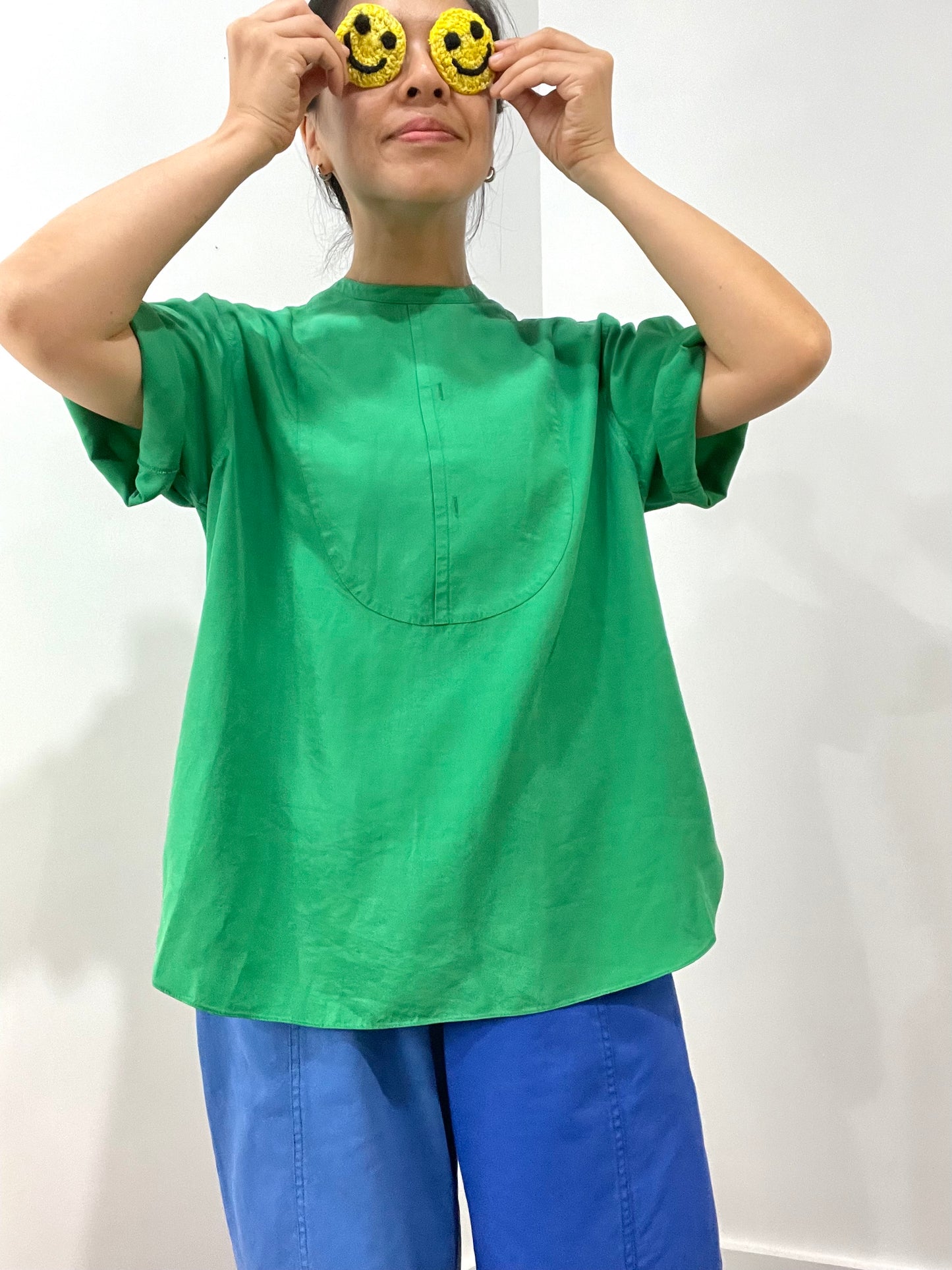 GEMMA TIE TOP emerald