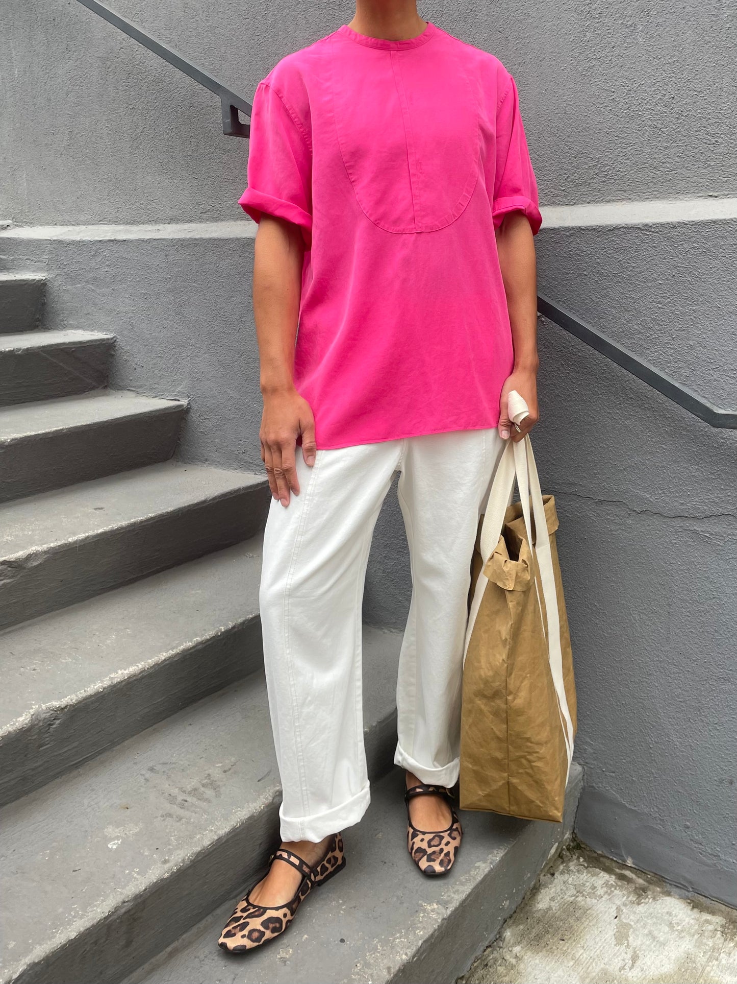 GEMMA TIE TOP magenta