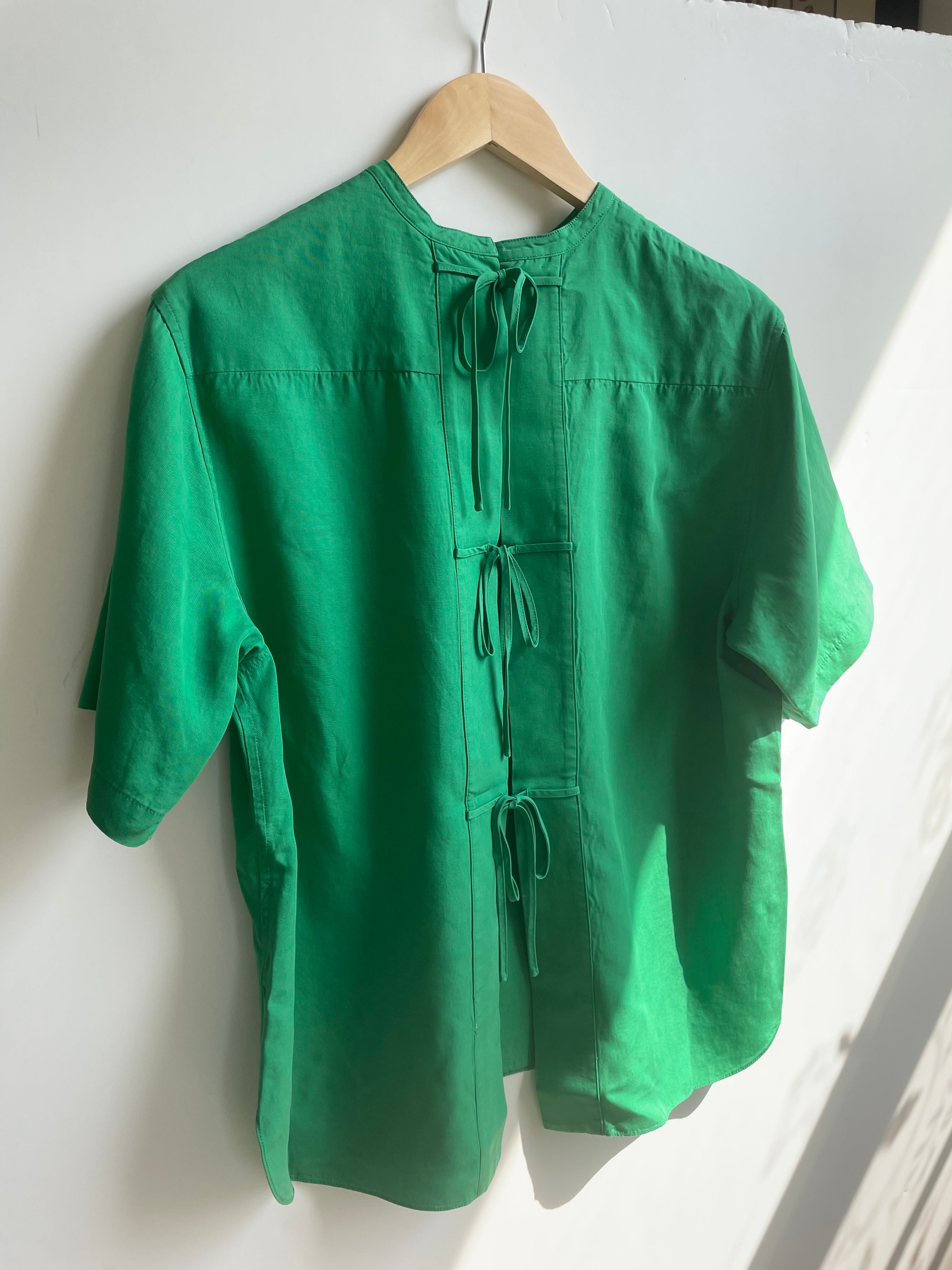GEMMA TIE TOP emerald