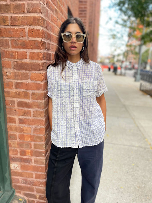 RENÉE CHECK SHIRT Jacaranda