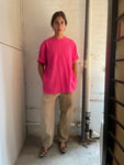 GEMMA TIE TOP magenta