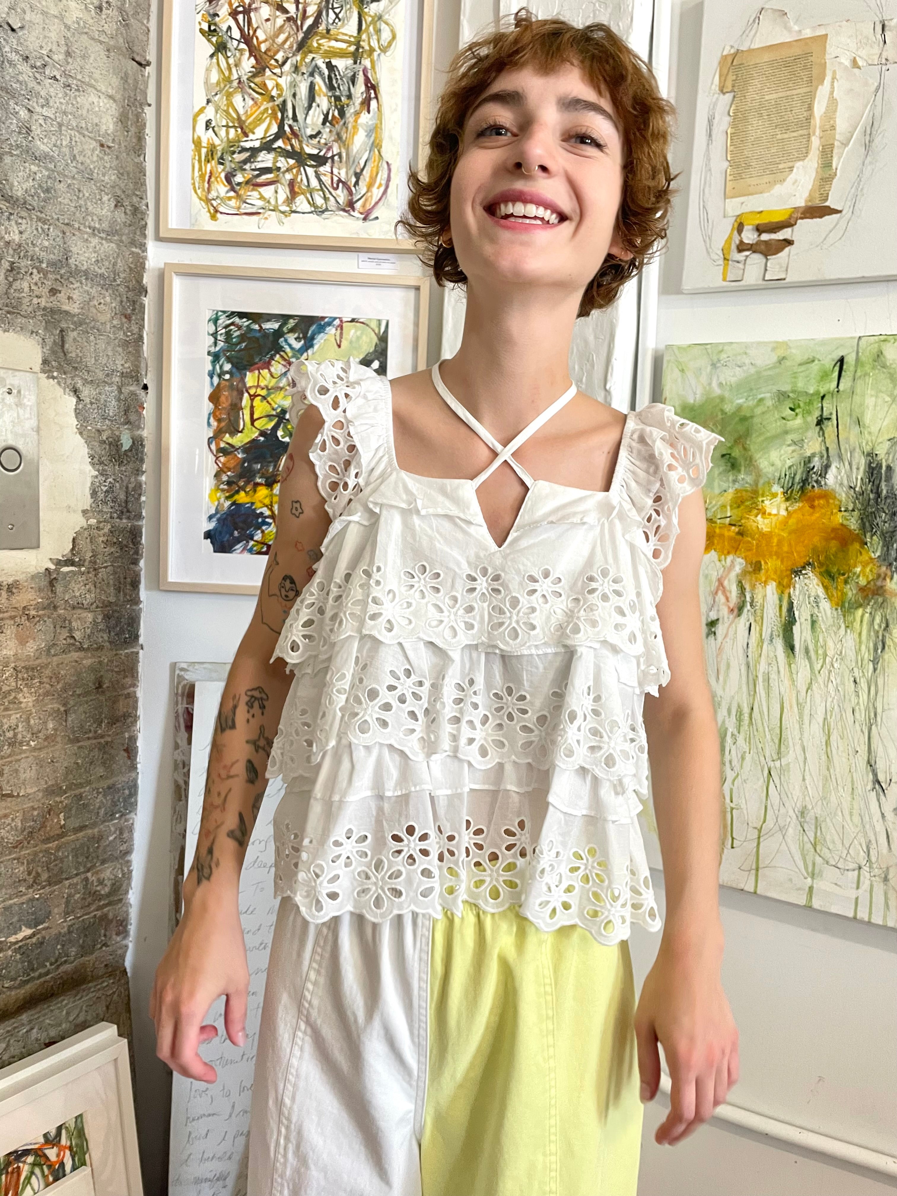 ELISE TOP white
