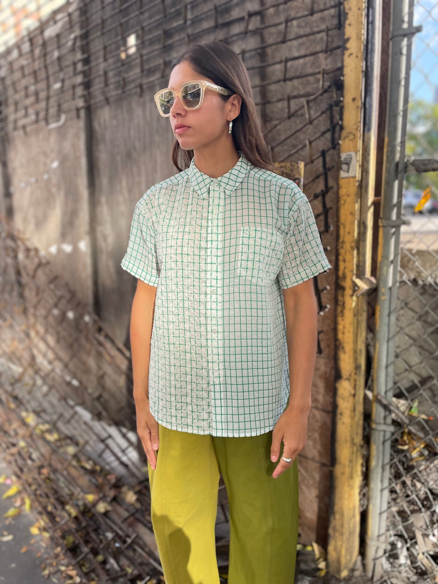 RENÉE CHECK SHIRT sprout