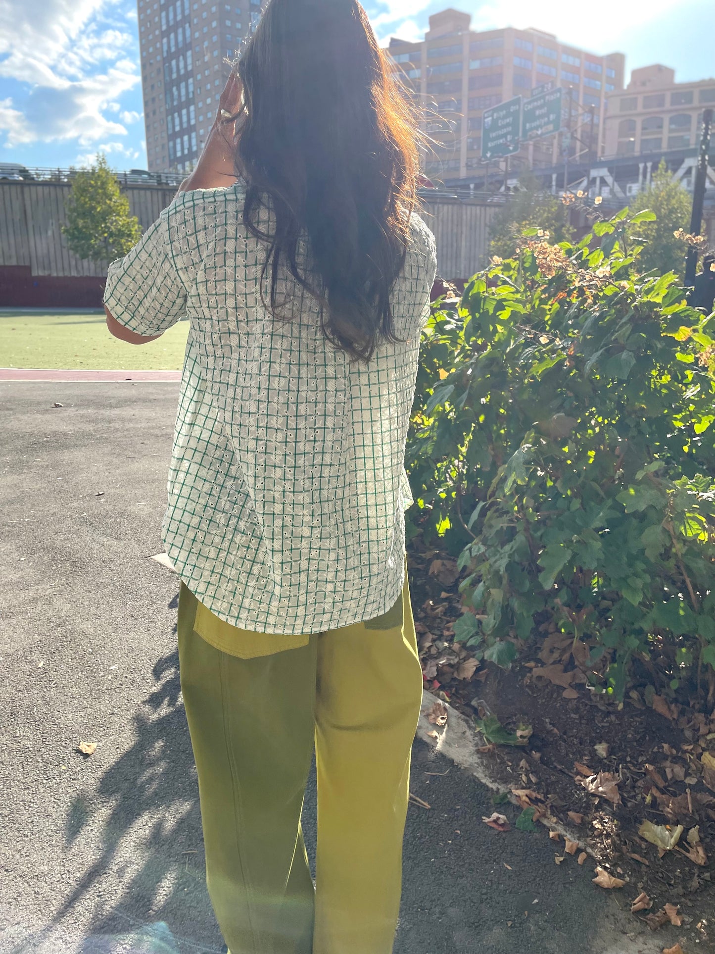 RENÉE CHECK SHIRT sprout