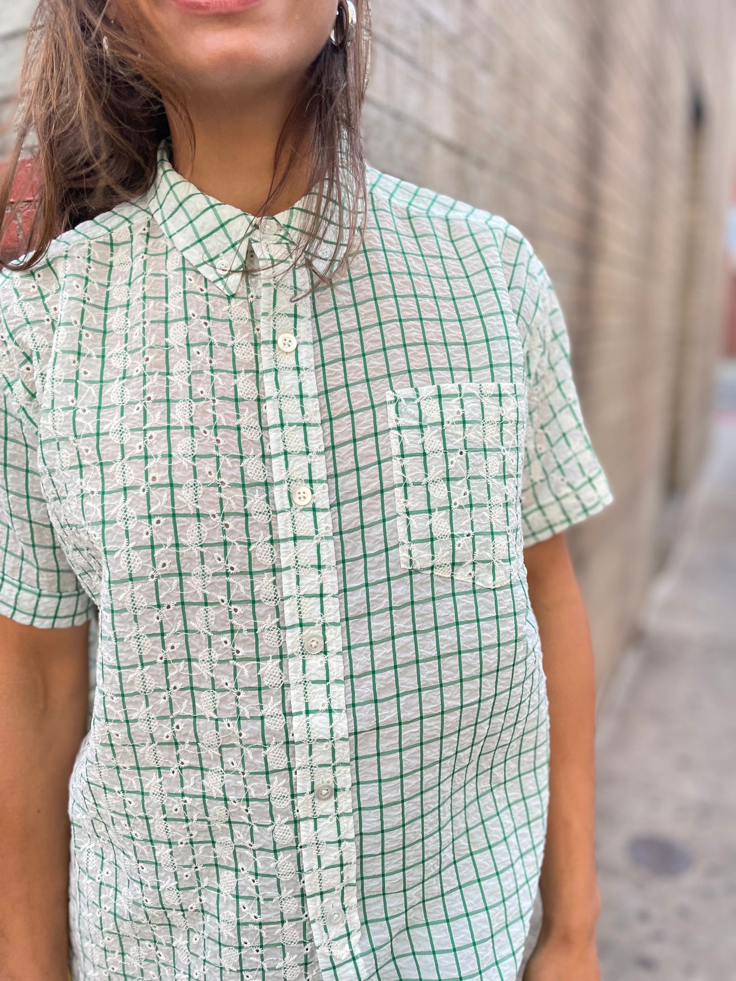 RENÉE CHECK SHIRT sprout