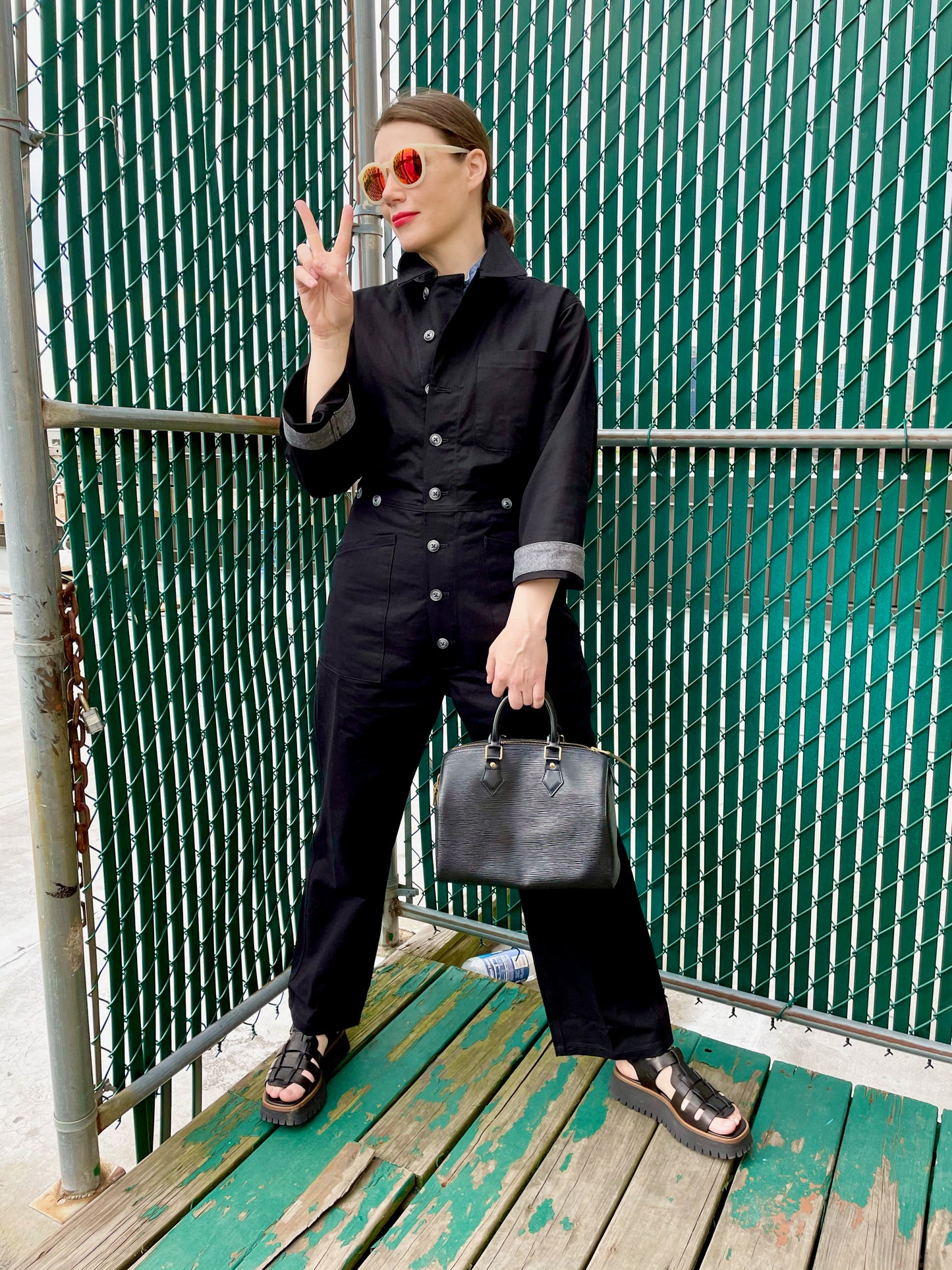SUZE JUMPSUIT black