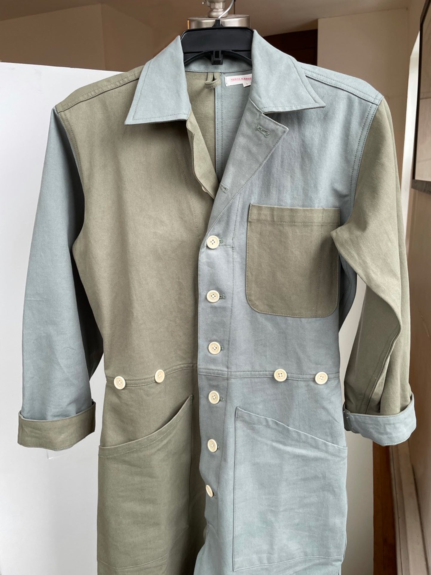 SUZE JUMPSUIT colorblock green