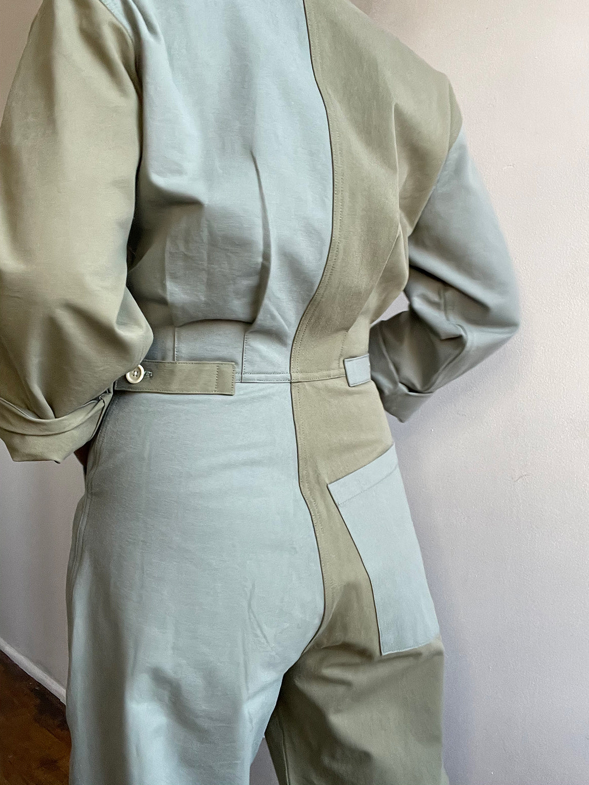 SUZE JUMPSUIT colorblock green